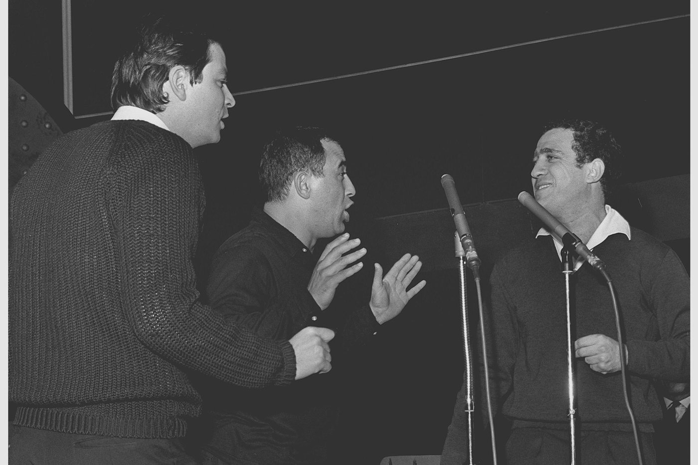 שלישיית גשר הירקון 1964. עם יהורם גאון ובני אמדורסקי (פריץ כהן,לע"ם)