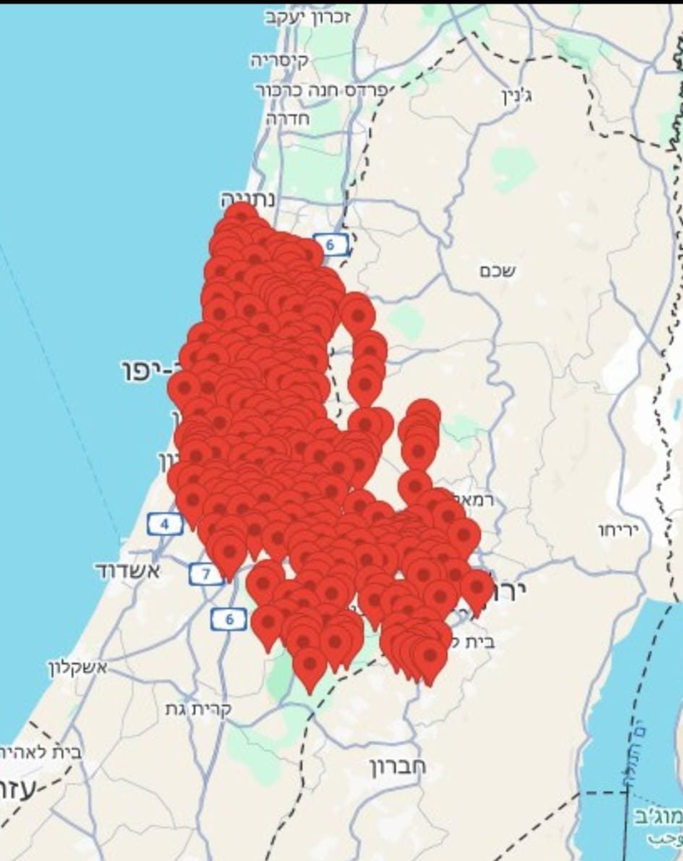אזעקות במרכז, בשפלה ובירושלים בעקבות שיגור מתימן