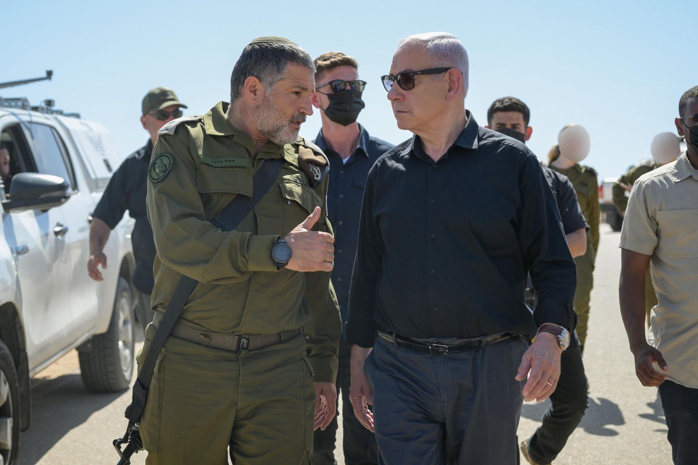 נתניהו לצידו של זיני (צילום: מעיין טואף/ לע״מ).