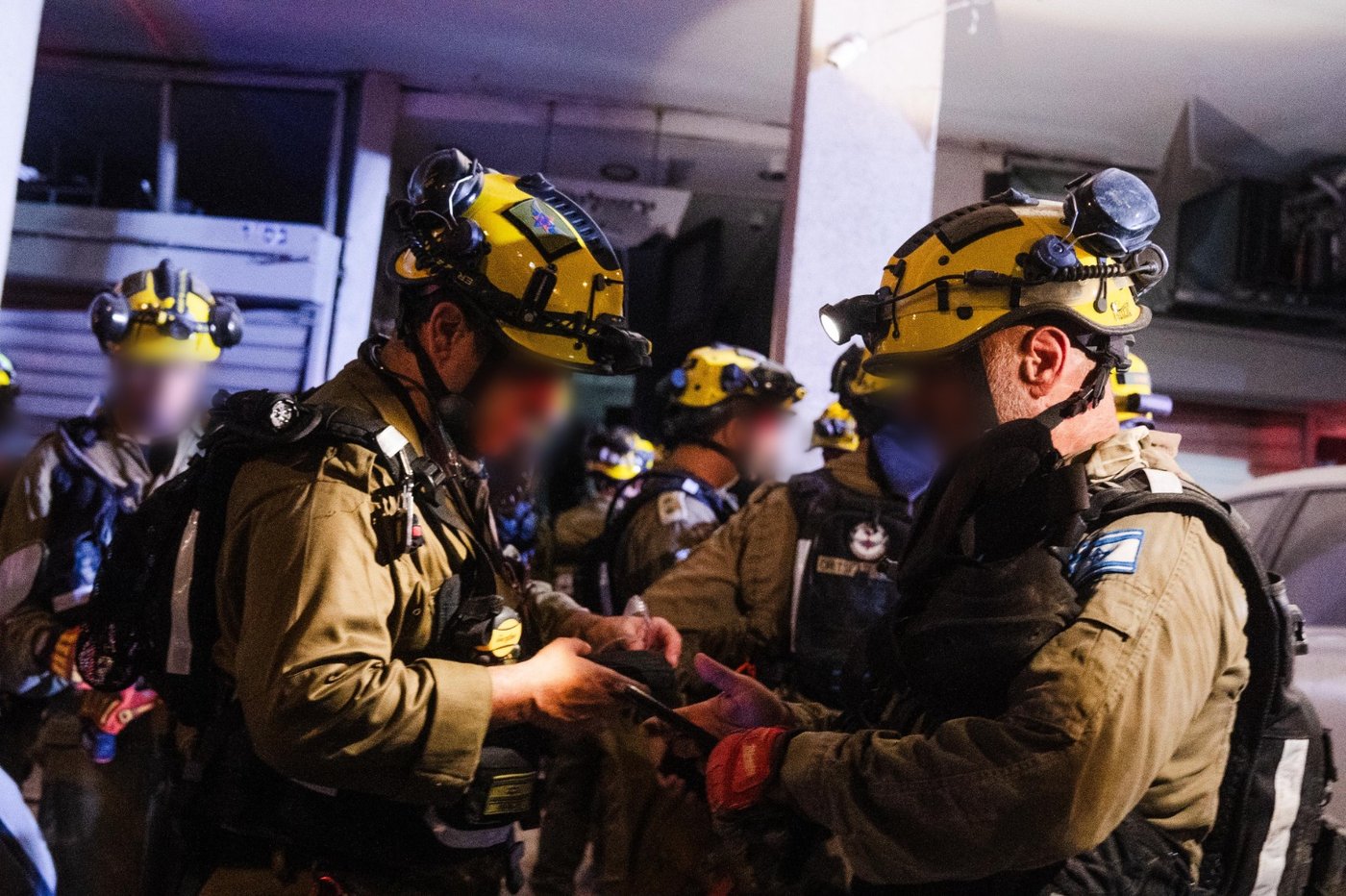 זירת הנפילה בבת ים (דובר צה"ל)