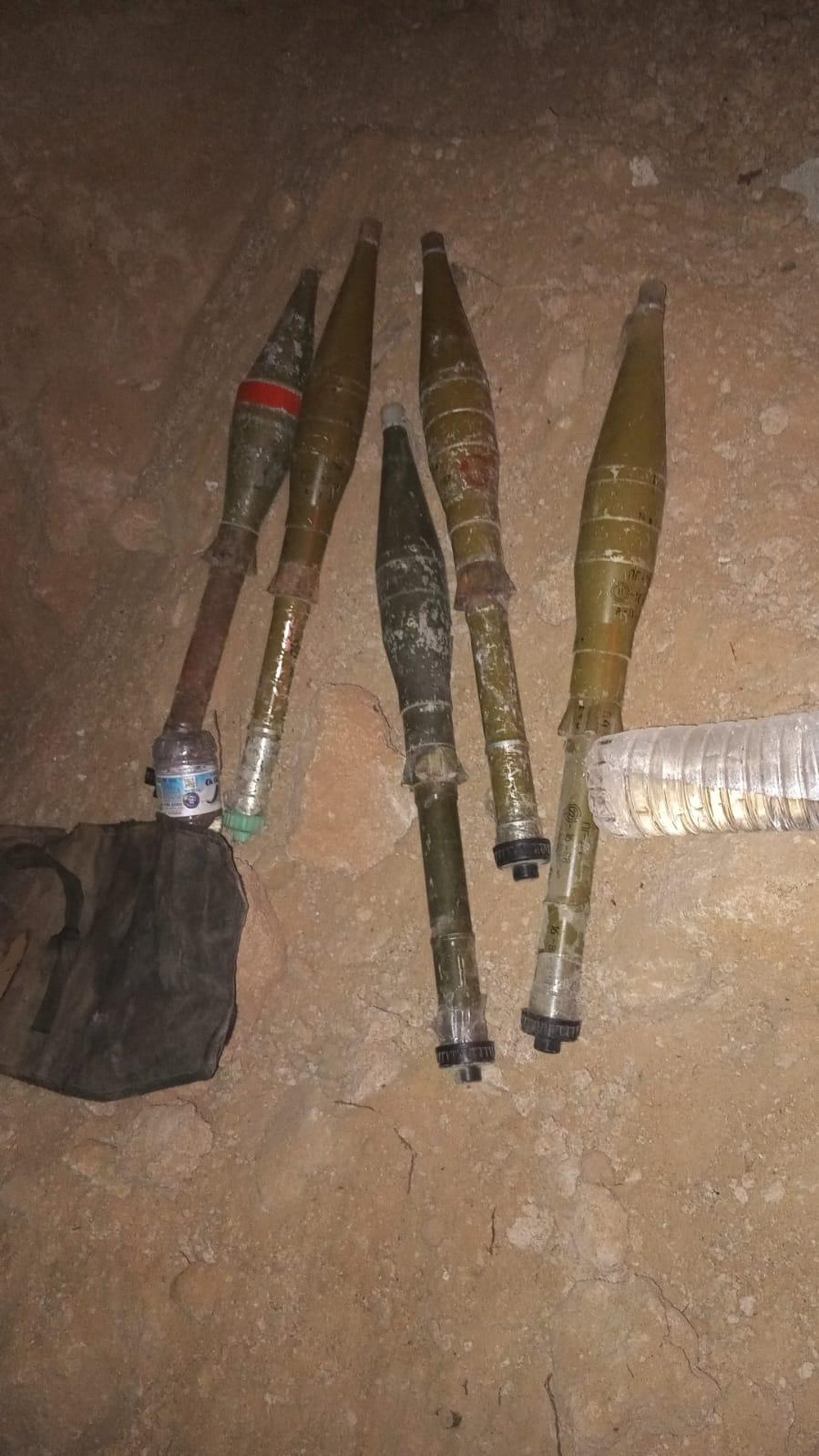 כלי הנשק והטילים שאותרו