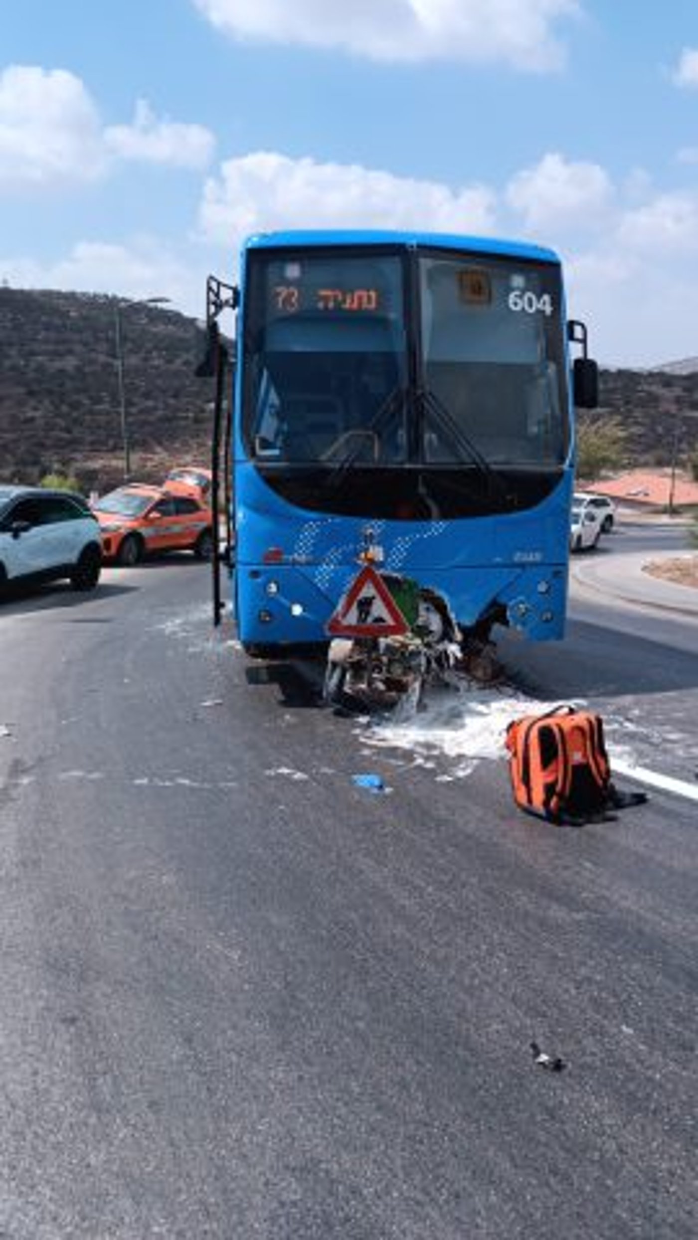 זירת התאונה בקדומים.