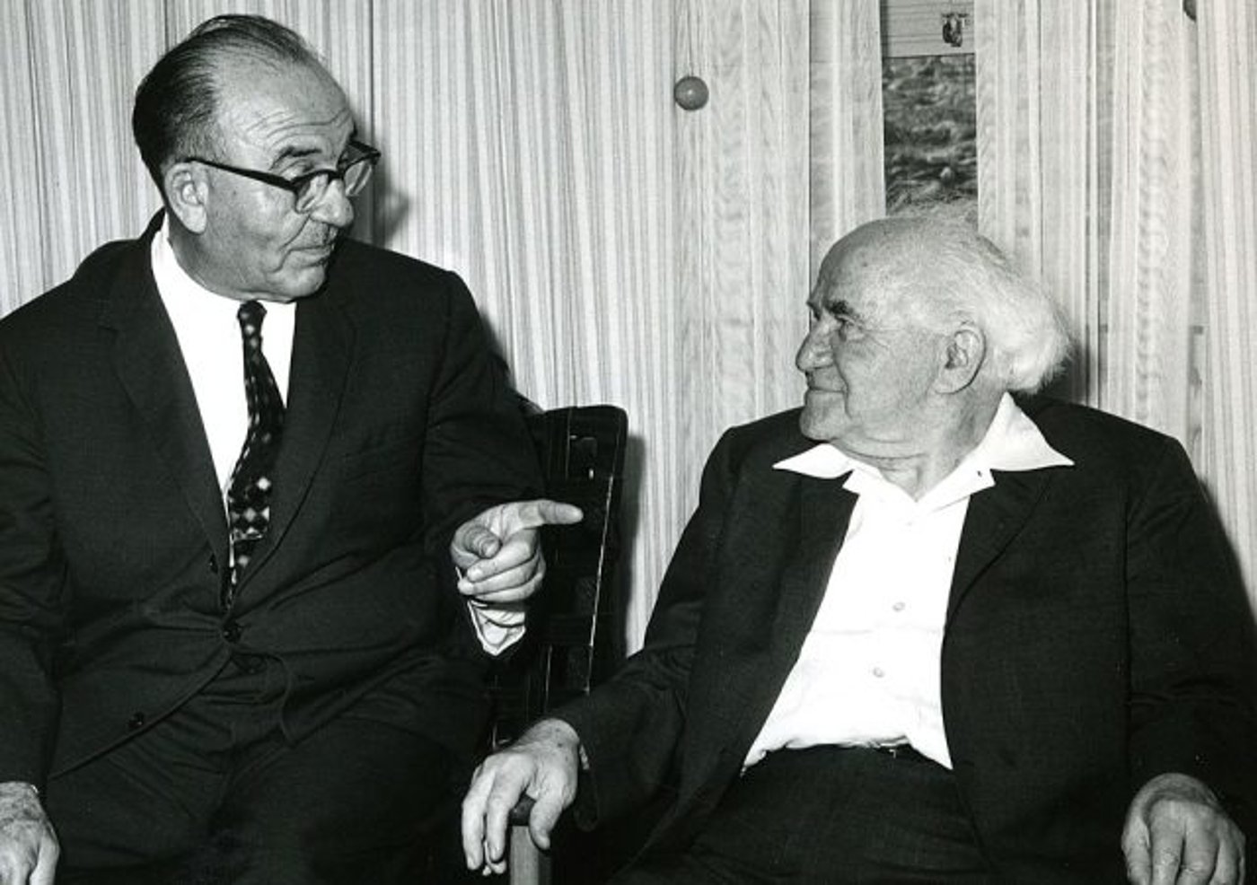 דוד בן גוריון ולוי אשכול.
