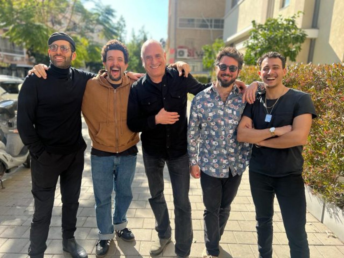 דויד ברוזה והלהקה (צילום אהוד לזין)