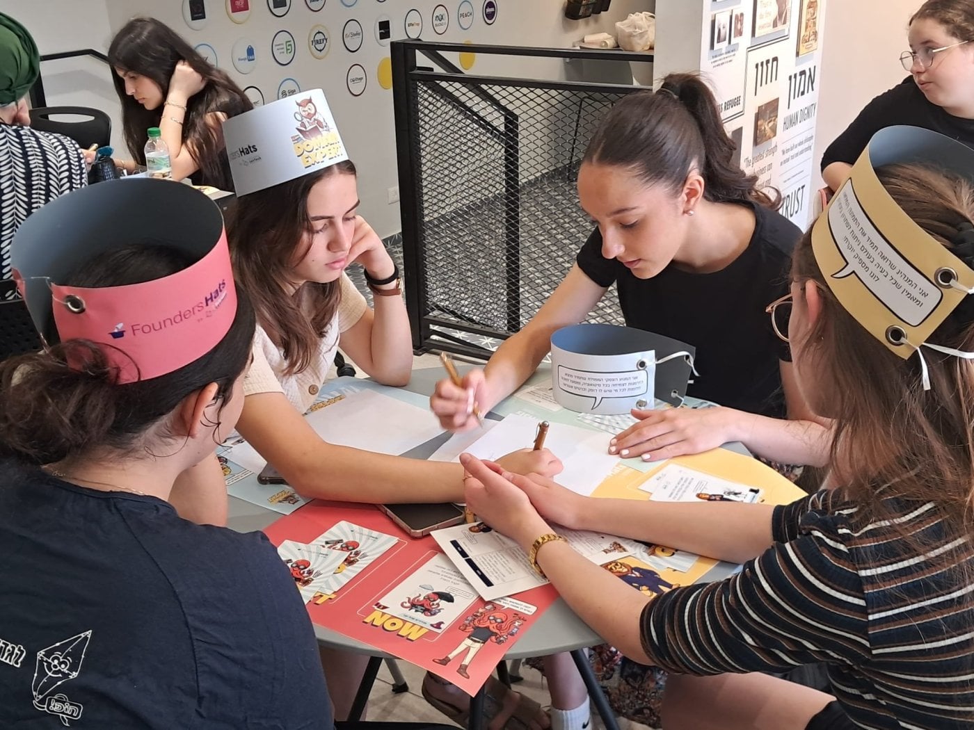 התלמידות במרכז היזמות שרייבר לב-טק