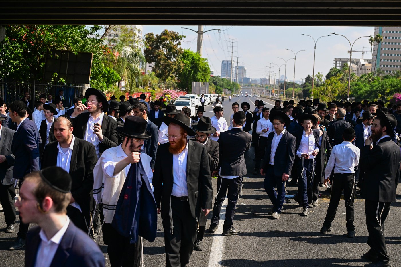 חסימת כביש 4 הבוקר