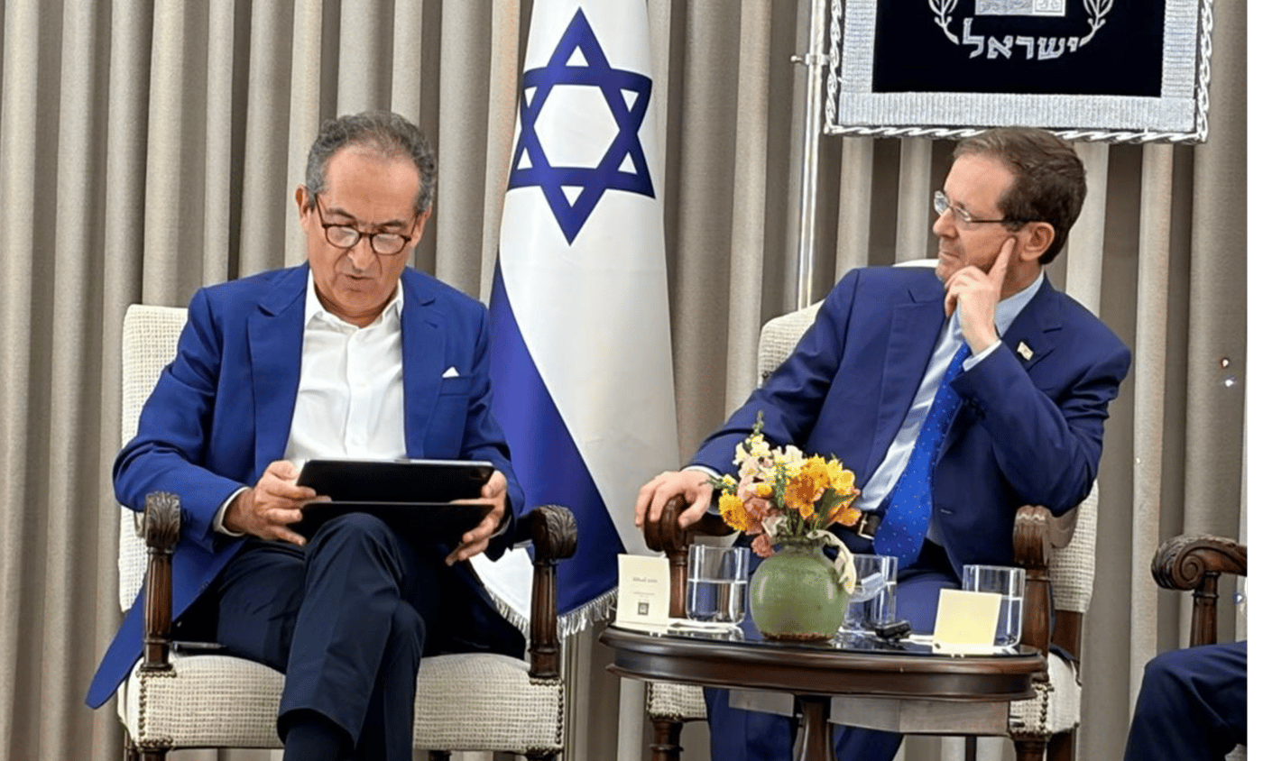 נשיא המדינה יצחק הרצוג ופטריק דרהי
