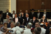 נתניהו בישיבת מרכז הרב