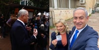 כחול לבן הסתערו על ת"א | נתניהו על מצביעי כחול לבן