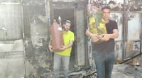 ספר תורה מוצא מבי"כ שרוף בלוד, שבוע שעבר