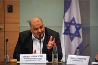 יו"ר הוועדה עבאס (קרדיט: דוברות הכנסת, נעם מושקוביץ)