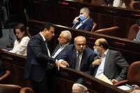 חברי הרשימה משותפת ליד ח"כ זועבי ,ארכיון