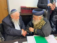 הרב דרוקמן עם הרב יצחק יוסף