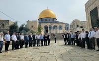 משלחת 50 רבנים בהר הבית