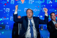 איתמר בן גביר בחגיגות הניצחון. יהיה השר הממונה על המשטרה?