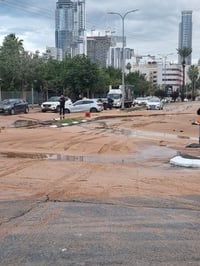 אל תתקרבו: דרך השלום חסומה בעקבות פיצוץ צינור