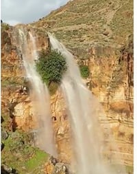 תיעוד מרהיב: מפל רשש בנחל פצאל בבקעת הירדן