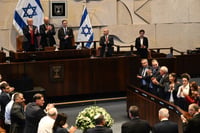 עודה וכסיף מתפרעים בנאום טראמפ שמפרגן לסדרנים. צפו