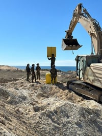 תיעוד ראשון: כך נראה הקו הצהוב בעזה