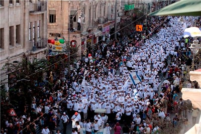 למעלה ממיליון מבקרים בירושלים במהלך חול המועד סוכות