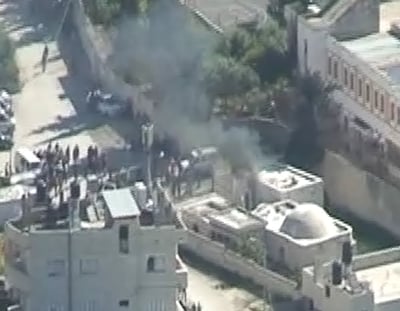 לאחר הרצח: פלסטינים הציתו את קבר יוסף
