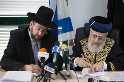 הרבנים בקריאה לבטל תפילה נוצרית ליד הכותל