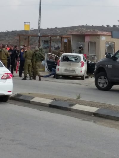 פיגוע דריסה בצומת תפוח: שני פצועים קשה