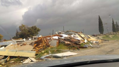 כוחות הבטחון החריבו את המאחז לזכר מלאכי רוזנפלד