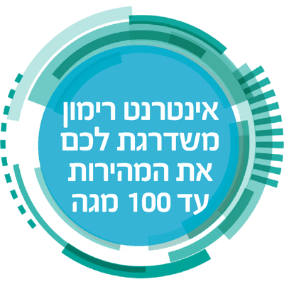 אינטרנט רימון משדרג ל-100 מגה – בחינם!