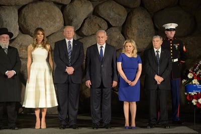 טראמפ ביד ושם; "עלינו להתמודד עם הברברים"