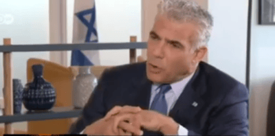 צפו: לפיד משתיק את המראיין הבריטי