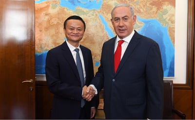 מסין לירושלים: נתניהו נפגש עם יו"ר עליבאבא