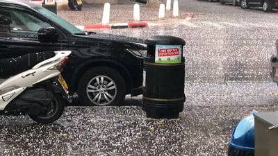 חורף כבד במאי: ברד במרכז, חשש משטפונות בדרום