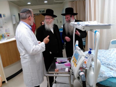 ליצמן ביקר את הרב הלפרין. התפללו לרפואתו