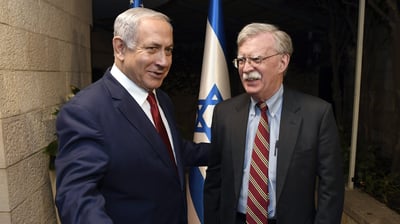 לאחר הפגישה עם נתניהו: ג'ון בולטון נפרד מישראל