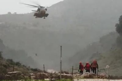 הצעיר שנסחף בנחל חילזון אותר במצב אנוש. צפו בחילוץ