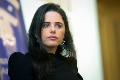 איילת שקד: "בני גנץ לא כשיר לכהן כראש ממשלה"