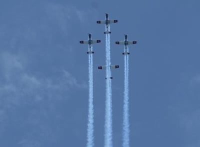 מטס הצדעה מיוחד לתושבי הדרום ביום העצמאות