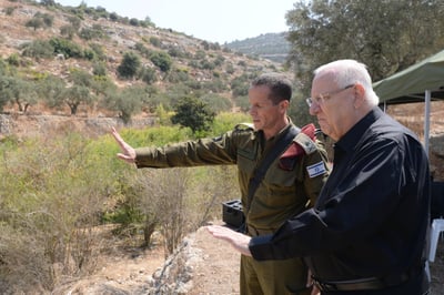 ריבלין במעיין דני: "רואה כאן היום את מורכבות הגזרה"