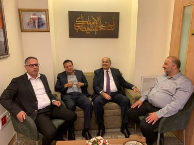 עבאס, טיבי, עודה ושחאדה: ראשי סיעת הרשימה המשותפת