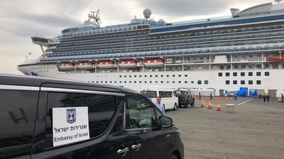 נוסע נוסף מספינת הקורונה אובחן כחולה בנגיף