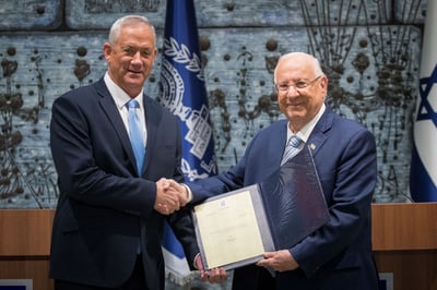 ריבלין הטיל על גנץ את מלאכת הרכבת הממשלה