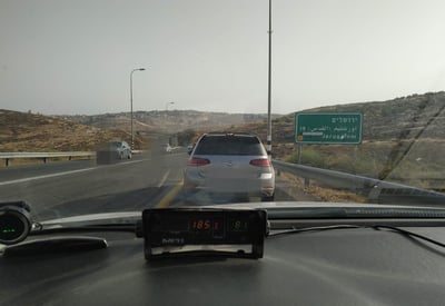 הנהג הערבי ש'טס' בכבישי יו"ש נעצר