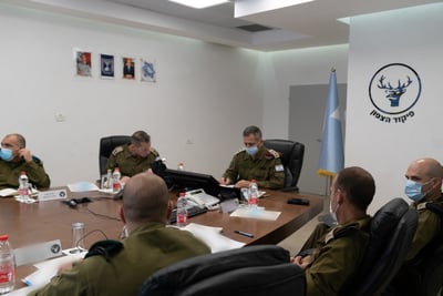 אחרי המתיחות, הרמטכל הגיע לסייר בגבול. צפו: