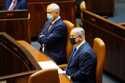 ראש הממשלה נתניהו ושר הביטחון בני גנץ