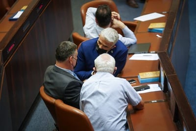 לפיד וסער במליאה