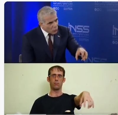 עלה בידיו: נדב נווה ממחיז את הידיים של יאיר לפיד
