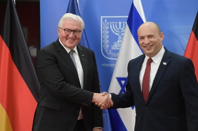 בנט לנשיא גרמניה: "נחושים לקדם את מדינת ישראל"