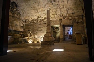 נחשף במנהרות הכותל: אחד המבנים המפוארים ביותר שהתגלו מימי בית שני