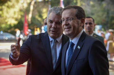 הרצוג לנשיא קולומביה: "דואגים מתאי הטרור"